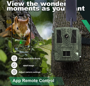 48mp 1080p Video động vật hoang dã máy ảnh 4G ứng dụng kiểm soát đám mây thời gian trôi đi 940nm hồng ngoại tầm nhìn ban đêm săn bắn máy ảnh - Product Image 3