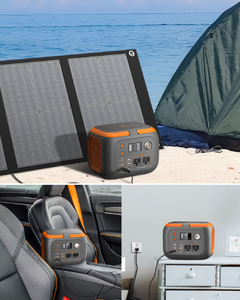 300W 110V Lithium Ion Portable Power Station 260Wh <b>Solar</b> Powered <b>Generator</b> with MPPT Controller and 40W Panels - Product Image 3