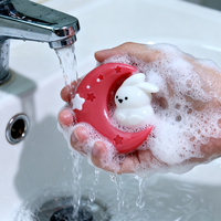 Savon détachant en forme de lapin de lune OEM ODM |   Savon pour le linge et le lavage à la main pour enfants, fabriqué en gros par l'usine, fait main