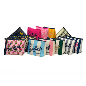 Pochette da Trucco in Neoprene con Cerniera in Pronta Consegna, Borsa Cosmetica a Righe, Astuccio per <span class=keywords><strong>Make</strong></span>-<span class=keywords><strong>up</strong></span>, Beauty Case Impermeabile da Donna, Organizer da Viaggio - Product Image 6