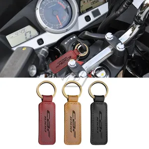 Porte-clés en cuir de vache pour moto <span class=keywords><strong>Honda</strong></span> CBF1000 <span class=keywords><strong>CBF</strong></span> <span class=keywords><strong>1000</strong></span> - Product Image 4