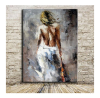 Nouveau sexe filles dos danse peinture à l'huile femmes nues toile peinture au salon