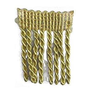 Ultramarine Màu Xanh 6 Cm 2.5 Inch Vàng <span class=keywords><strong>Fringe</strong></span> <span class=keywords><strong>Trim</strong></span> 12 Yard Giá Trị Gói Cho Hàng May Mặc Giày Túi Trang Trí - Product Image 6