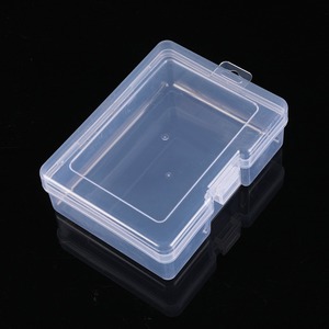 Transparent PP Storage Box 13.3x10.1x4.6cm Rectangular Tool Mini Container With Lid For Parts Repair Organization - Product Image 1