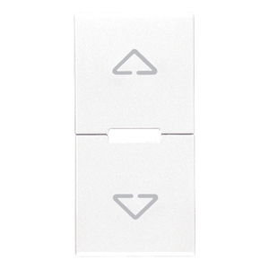 White Arrow Symbol Wall <b>Switch</b> Two Half Keys 1M Length 4.44 In Height 0.67 For Electrical Control - Product Image 1