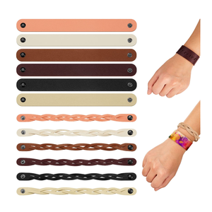 Hot-bán da trống Vòng đeo tay trang trí dây đeo cổ tay còng da cho nam giới phụ nữ Quà Tặng - Product Image 1