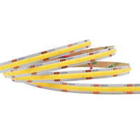 Bande lumineuse LED COB IP67 pour escalier, 2700K blanc chaud, télécommande, éclairage d'escalier sans joint, bande LED flexible découpable pour escaliers