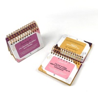Carnet de notes d'affirmations quotidiennes personnalisé, impression couleur intégrale, couverture rigide, reliure spirale, MOQ 1000 pièces – Meilleure vente usine