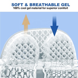 Anjuny văn phòng nhà chỉnh hình bộ nhớ bọt gel pad không khí đầy Coccyx thắt lưng ghế đệm mềm vuông mô hình trở lại hỗ trợ gối - Product Image 3