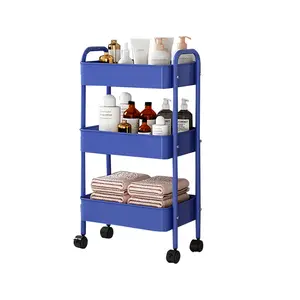 Factory Cheap Price Larage Round Kitchen Island with Storage Storage Rolling Uility Cart