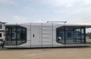 उच्च गुणवत्ता वाले आधुनिक प्रीफैब्रिकेटेड स्टील संरचना कैप्सूल हाउस के साथ लक्जरी होटल के उपयोग के लिए फास्ट इंस्टॉल कस्टम आकार बेडरूम - Product Image 4