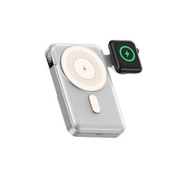 Nouvelle batterie externe ultra-fine multifonctionnelle à charge rapide 20PD 15W, 10000mAh, compatible avec les montres intelligentes et les téléphones mobiles