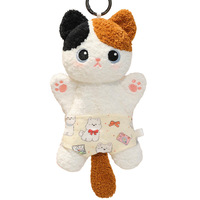 Peluche Sac de Poils en Forme de Chat Mignon, en Polyester, Unisexe, pour Enfants, Poupée Réconfortante, 14 Ans et plus, Cadeau du Nouvel An, Vente en Gros