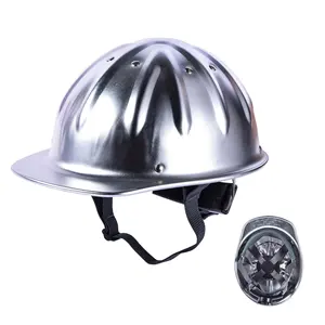 Khuyến mãi nửa vành mũ cứng nhôm xây dựng Visor lỗ thông hơi Mũ bảo hiểm an toàn cho người lao động