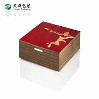Boîte à bijoux rectangulaire en bois massif gravé, finition mate, avec couvercle coulissant et double porte, incrustation en bois en forme de cœur, personnalisable, fait main, amour