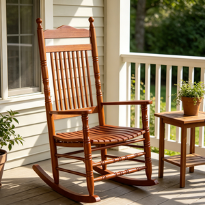 Sedia a <span class=keywords><strong>Dondolo</strong></span> in Legno di Pioppo Ecologico, Stile Lounge per Casa e Giardino, Design in Rattan, Vendite Top - Product Image 1