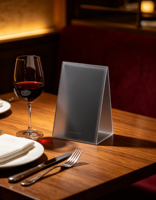 Support de menu en acrylique transparent personnalisé, présentoir de table pour café, restaurant, boulangerie, pâtisserie