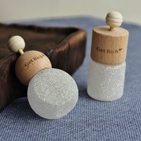 Flacon vide en verre sodocalcique pour aromathérapie – Bouteille en forme de flacon pour échantillon de parfum DIY, fiole d'évaporation d'huile essentielle, diffuseur de parfum