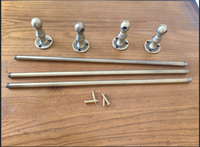 Poteaux de clôture décoratifs en cuivre sur mesure pour étagères, supports de cloisonnement, garde-corps de sécurité pour rayonnages de rangement domestiques