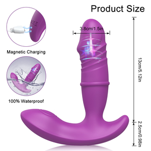 Wearable 3 <strong>in</strong> 1 Thrusting Dildo <strong>Vibrator</strong> Sex Toys for Adult Woman G Spot Massager Clitoral Stimulation Anal <strong>Plug</strong> Vibration - Product Image 5