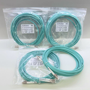 Aqua Indoor Fiber Optic <b>Cable</b> 10M OM3 Multimode Duplex LC-LC Optical Fiber Jumper <b>Cable</b> for <b>Communication</b> Equipment - Product Image 5