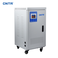 Régulateur de tension automatique servo CNTR TND3-15KVA monophasé 220V AC avec écran LCD AVR pour appareils électroménagers et de bureau