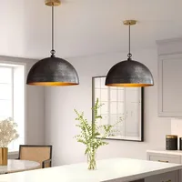 Luminaire suspendu en laiton noir martelé fait main, style marocain antique, pour îlot de cuisine, salle à manger, café