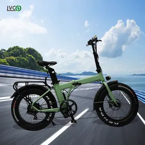 LVCO Mountain Folding Electric Bicycle 16 Inch Folding E Bike Folding Electric Bike Bicycles Foldable Ebike