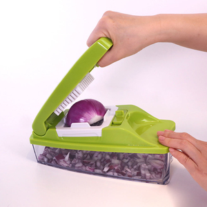 Outil multifonctionnel en plastique pour fruits, accessoires de cuisine et de maison, trancheuse, hachoir à légumes et à oignons, vente en gros - Product Image 5