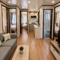 Maison Modulaire Préfabriquée de Luxe en Conteneur Mobile 2-3 Chambres 40 pieds Extensible Portable avec Applications pour Supermarché et Salon