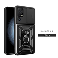 Funda Protectora para Teléfono Inteligente TCL 50 SE 4G 30 XE, con Anillo de Soporte, Ventana Deslizante y Protección Completa