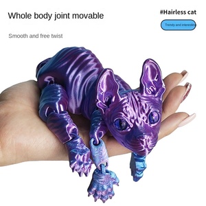 Hot New 3D in lông mèo và rồng Đồ trang trí tay phù hợp với đông lạnh nhân vật trong thủy tinh di chuyển và nối - Product Image 3