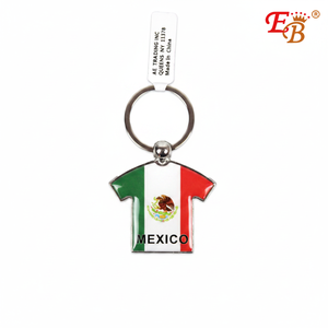 Porte-clés T-Shirt Mexique 3 "Logo Personnalisé Métal et Caoutchouc Matériel pour les Entreprises 25DZ/CS - Product Image 2