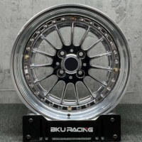 Velg Bku 2 Piece Wheels Style 32 untuk BMW E30 Z1 Z21 Seri 02 1602 16 17 18 Inch Rims Custom Chrome Deep Dish Forged Wheels