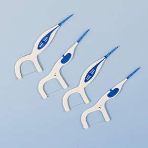 3 ב-1 מברשת שיניים מסיליקון וגומי, קיסמי שיניים רכים עם זנב גומי לניקוי שיניים, קיסמי שיניים בטעם מנטה, מנקים בין השיניים, אריזה בהתאמה אישית - Product Image 2