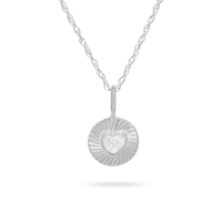 Milskye zierlichen Modeschmuck 925 Sterling Silber 18 Karat vergoldet Mini Herz Teeny Moissan ite Medaillon Halsketten für Frauen