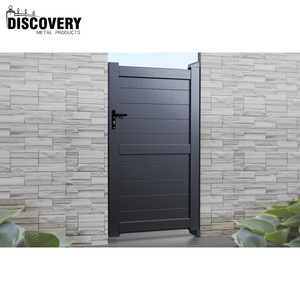Puertas de Patio Traseras de Metal con Recubrimiento en Polvo para Exteriores, Diseño Personalizado OEM Premium, Puerta Peatonal de Aluminio - Product Image 5