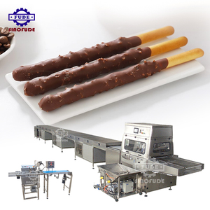 Trung Fude Chất Lượng Cao Đầy Đủ Tự Động Sô Cô La enrobing Dây Chuyền Sản Xuất Sô Cô La Thanh Lớp Phủ Máy - Product Image 1