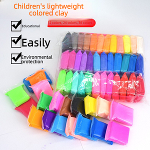 Ensemble de <span class=keywords><strong>pâte</strong></span> <span class=keywords><strong>à</strong></span> <span class=keywords><strong>modeler</strong></span> super légère 36 couleurs pour enfants, séchage <span class=keywords><strong>à</strong></span> l'air, plastiline pour l'artisanat de la maternelle, bricolage artistique, jouet éducatif, vente <span class=keywords><strong>en</strong></span> gros - Product Image 1