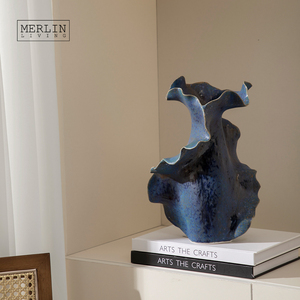 <span class=keywords><strong>Vaso</strong></span> <span class=keywords><strong>in</strong></span> Ceramica Fatto a Mano Merlin Living Vasi di Design Fiori Bianchi <span class=keywords><strong>Vaso</strong></span> per Arredamento Casa Fabbrica di Chaozhou Ingrosso OEM ODM - Product Image 4