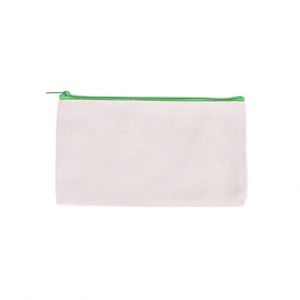 Custom <b>Canvas</b> Pencil Case Colorful Zippers Small Cosmetic Bag Blank Cotton Zipper Size for Diy Travel - Product Image 5