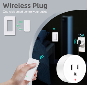 Stop Kontak Nirkabel Jarak Jauh dengan Sekring 15A Bersertifikasi UL Tahan Air IP66 Hemat Energi Tahan Api PC Stop Kontak Standar AS - Product Image 4
