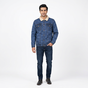 2026 Best Selling Men's Windproof <b>Denim</b> <b>Jacket</b> High Quality Cotton for Winter <b>Custom</b> OEM Product - Product Image 1