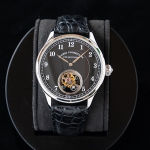 Libera la nave magazzino di lusso vero e proprio Business gabbiano tourbillon skeleton mano meccanico a carica e movimento automatico orologio da uomo - Product Image 1