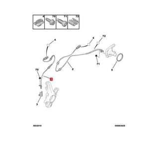 9810846080 Utilisé pour Peugeot 208 301 Capteur de Roue Avant ABS - Product Image 2