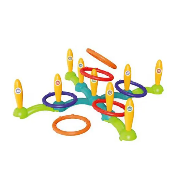 Hot Selling Vroege Educatieve Sport Nummer Ferrule Speelgoed Plastic Gooien Haak & Ring Toss Spel Speelgoed Voor Kinderen.