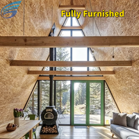 Maison préfabriquée Tiny House Villa, structure en acier léger, chambre, salle de bain, cuisine, design moderne, écologique, solution clé en main pour les stations balnéaires