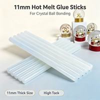 Bâton de colle thermofusible flexible JCXC blanc 7mm/11mm en option pour nœuds chinois, boules de cristal et artisanat – Adhésif à haute viscosité
