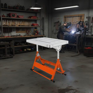 Banc de travail de soudage en acier 30 x 20 pouces, capacité de 400 lb, hauteur réglable, modèle D0100HADYPY - Product Image 2