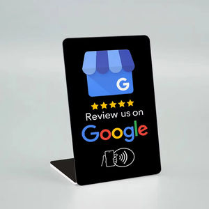 Google Review Stand Boost Commentaires des clients avec Tap & <span class=keywords><strong>Scan</strong></span> <span class=keywords><strong>QR</strong></span> Fonctionne sur <span class=keywords><strong>iPhone</strong></span> et Android - Product Image 2